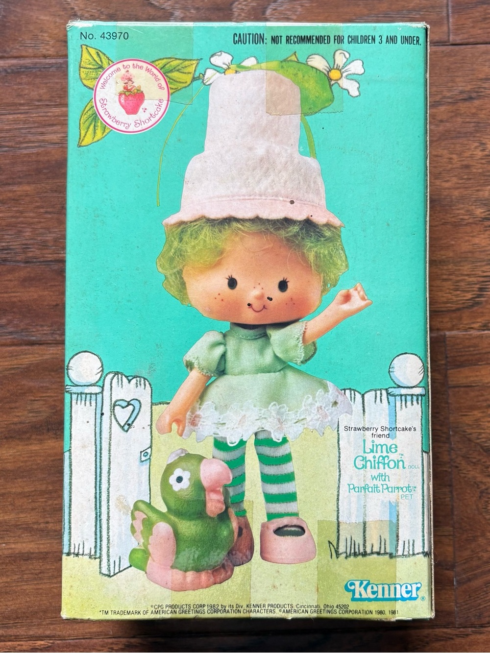 1982 Vintage Kenner Lime Chiffon Doll & Parfait Parrot - Picture 2 of 6